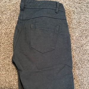 Stretchy gray ponte pants